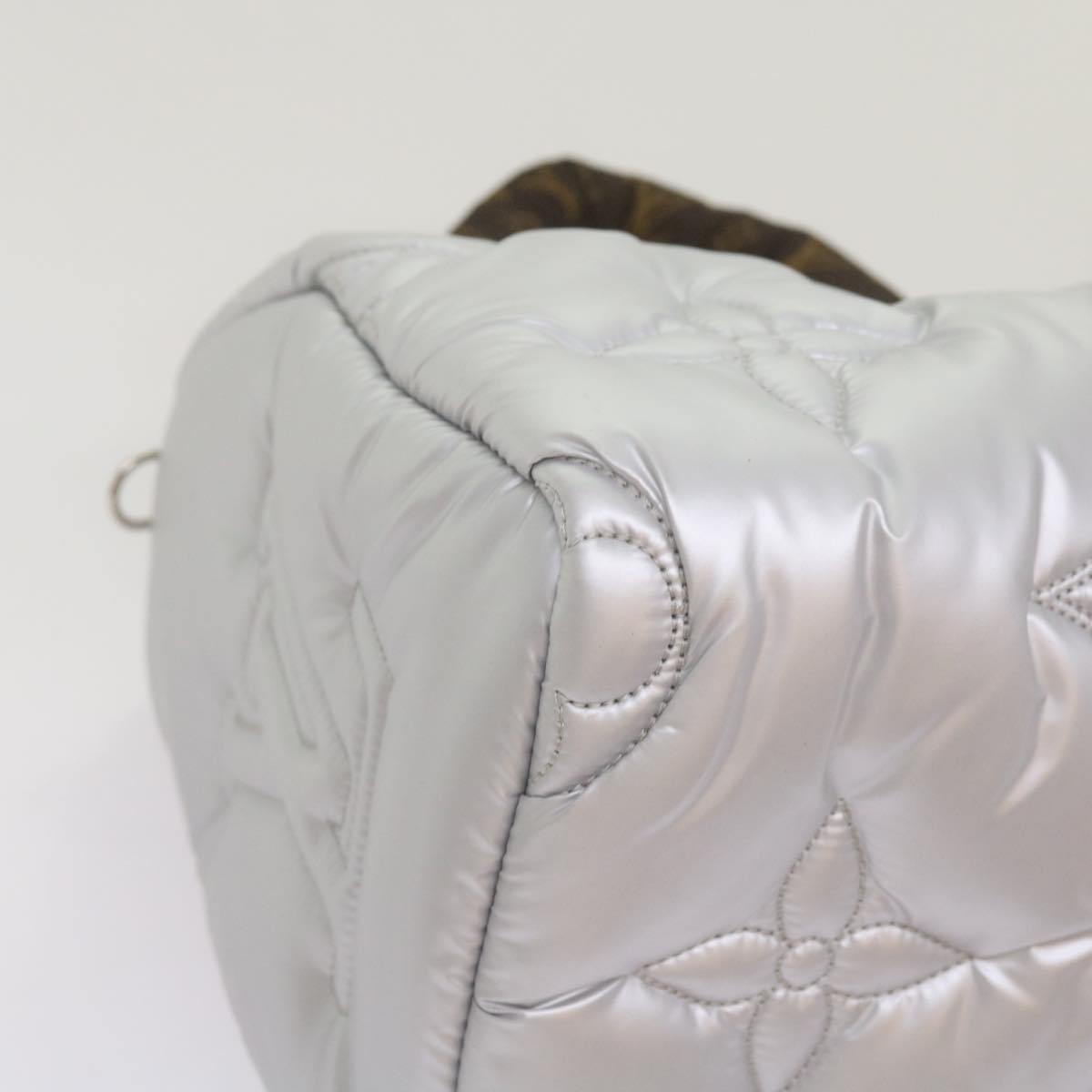 LOUIS VUITTON Linylon Speedy Bandouliere 25 Bag 2way Silver