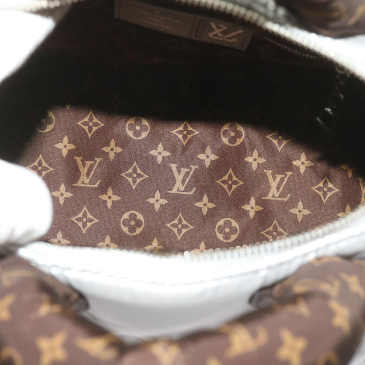 LOUIS VUITTON Linylon Speedy Bandouliere 25 Bag 2way Silver