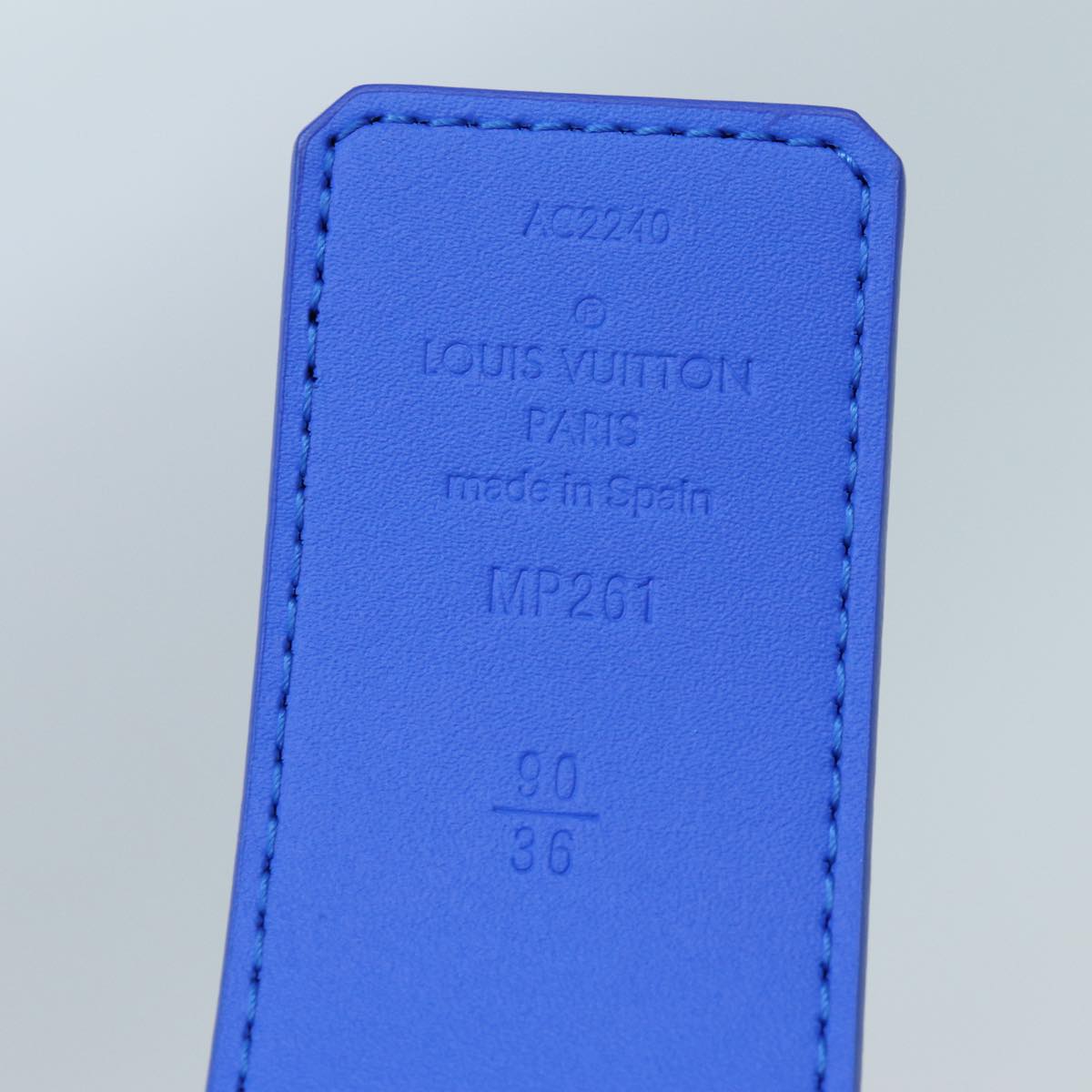 LOUIS VUITTON Monogram Clouds Ceinture LV Shape Belt 41.3