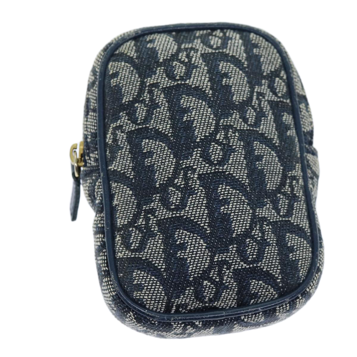 Christian Dior Trotter Canvas Pouch Navy Auth 73648 | eBay