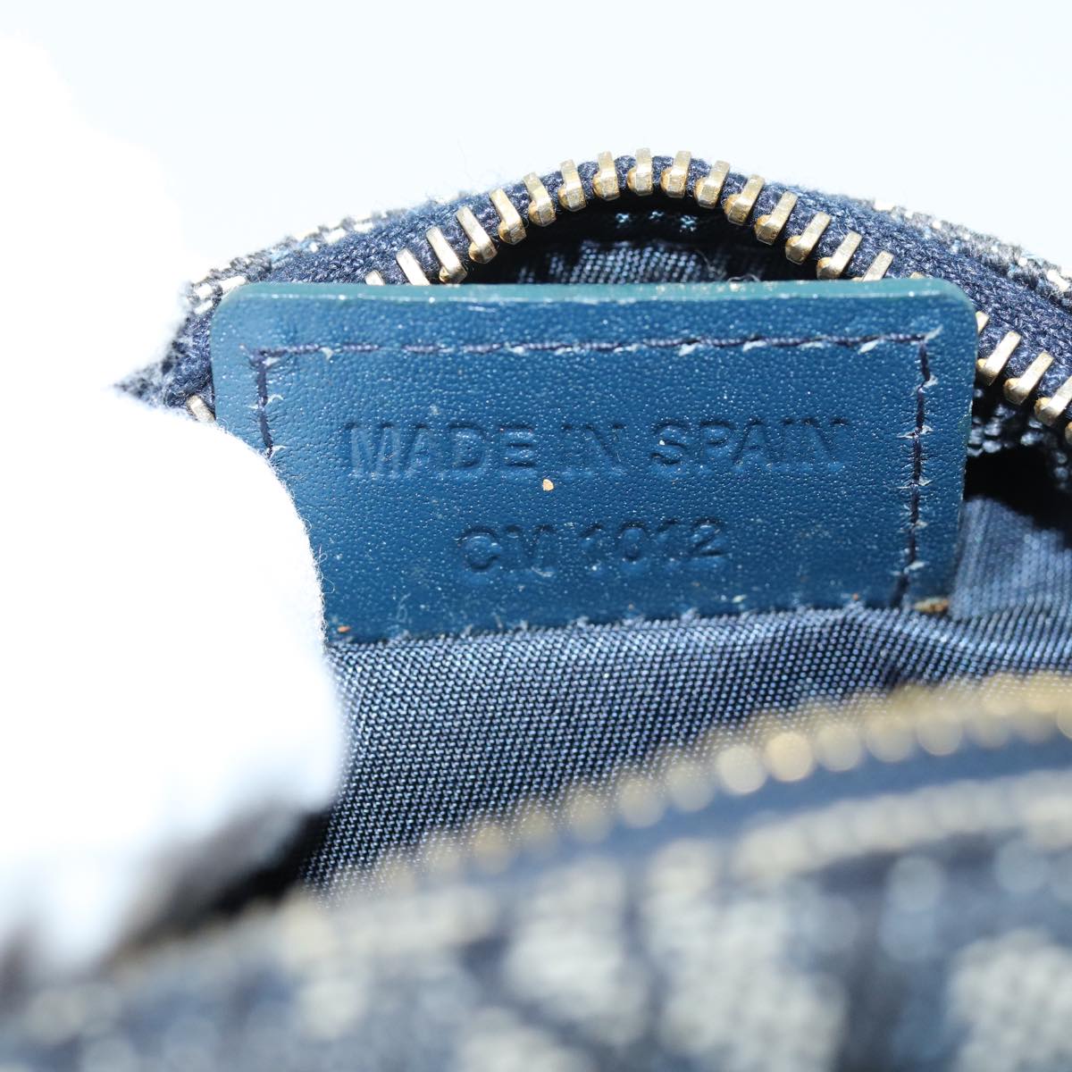 Christian Dior Trotter Pouch 【2】Navy Christian Dior Trotter Canvas Pouch Navy Auth 73648 | eBay