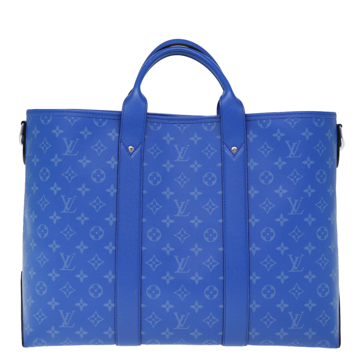 LOUIS VUITTON Taigalama Weekend Tote NM Tote Bag 2way Blue M31010