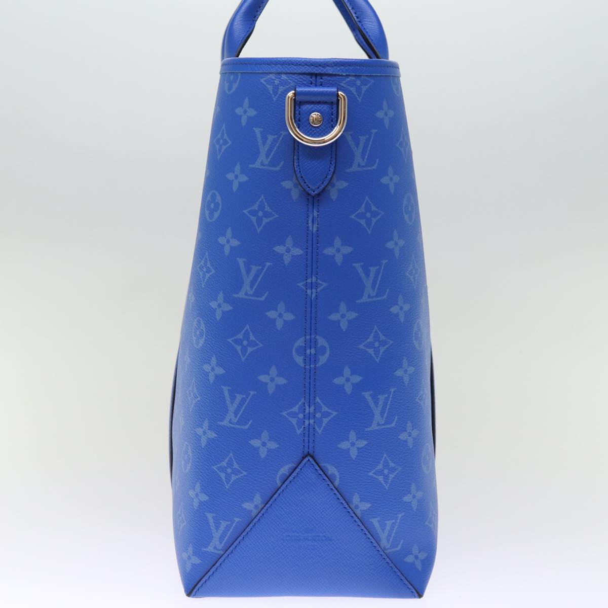 LOUIS VUITTON Taigalama Weekend Tote NM Tote Bag 2way Blue