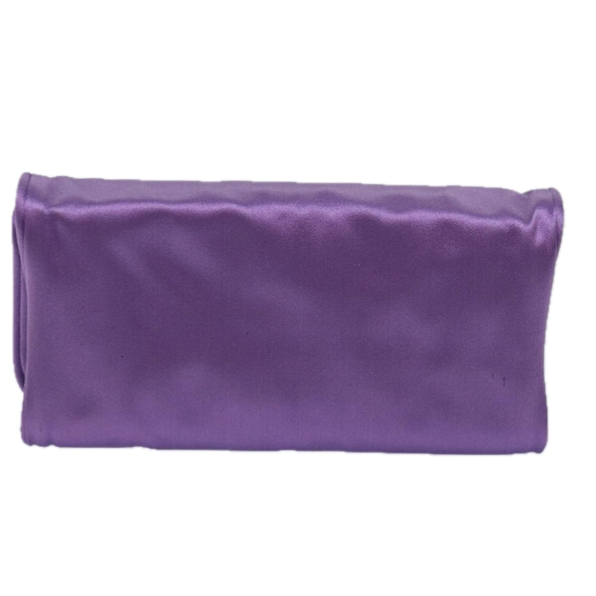 PRADA Jewelry Case Cosmetic Pouch Satin Purple Auth 74450 | eBay