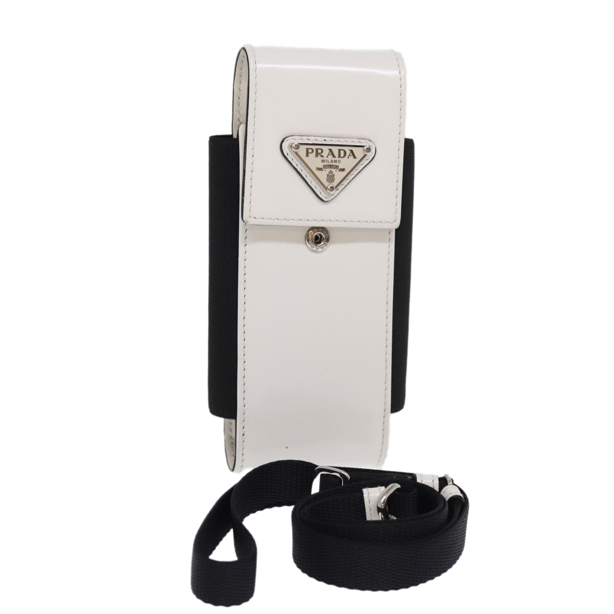 バッグ PRADA patent leather case PRADA Cell Phone Case Patent leather White Auth 75214V | eBay