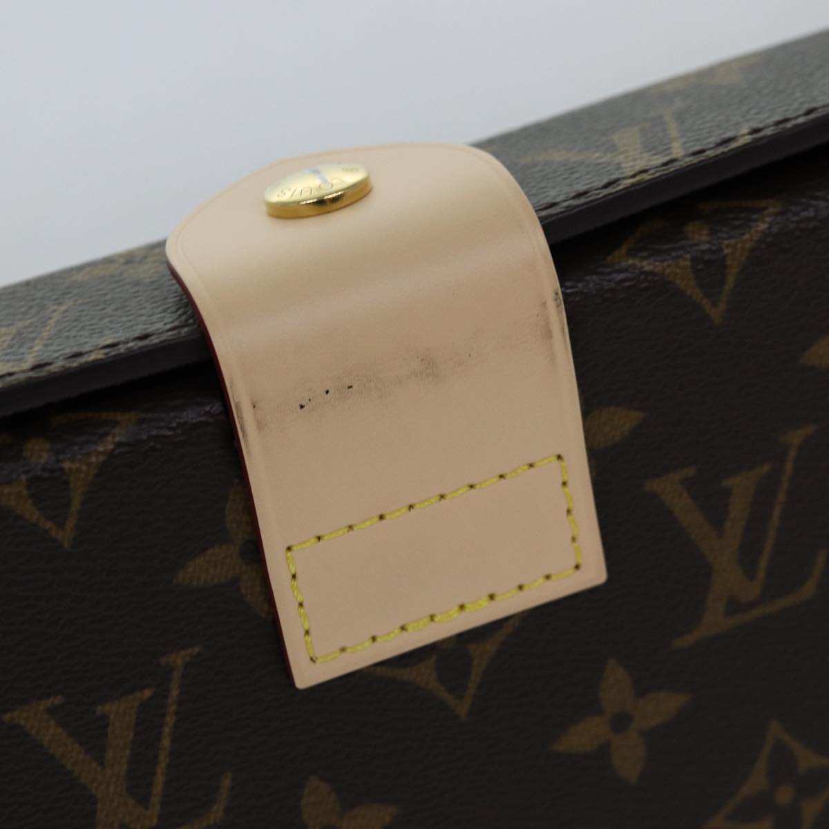 LOUIS VUITTON Monogram Record Case Pizza Box GI0634 LV Auth