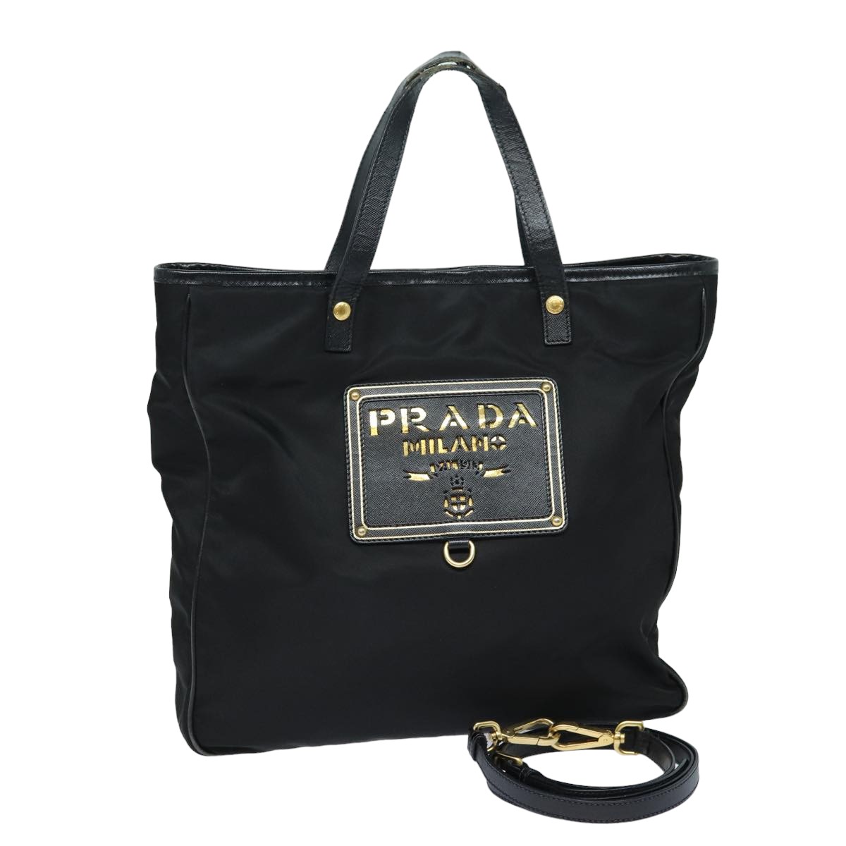 PRADA nylon tote bag プラダ バッグ Black Prada Re-Edition 1978 large Re-Nylon and Saffiano