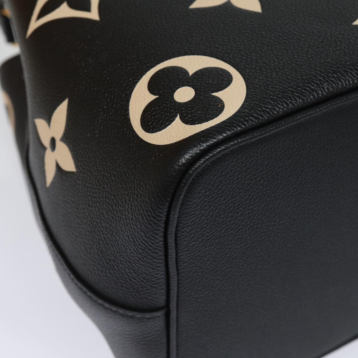 Louis Vuitton ブラック レザー ノート ノマド ルイヴィトンオンザゴーPM 43006 ブラック/ベージュ レディース