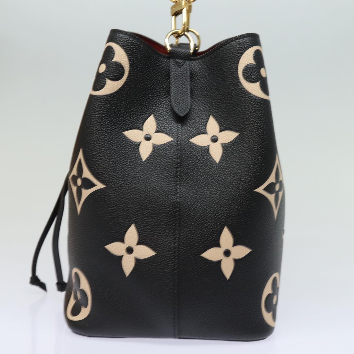 Louis Vuitton ブラック レザー ノート ノマド ルイヴィトンオンザゴーPM 43006 ブラック/ベージュ レディース