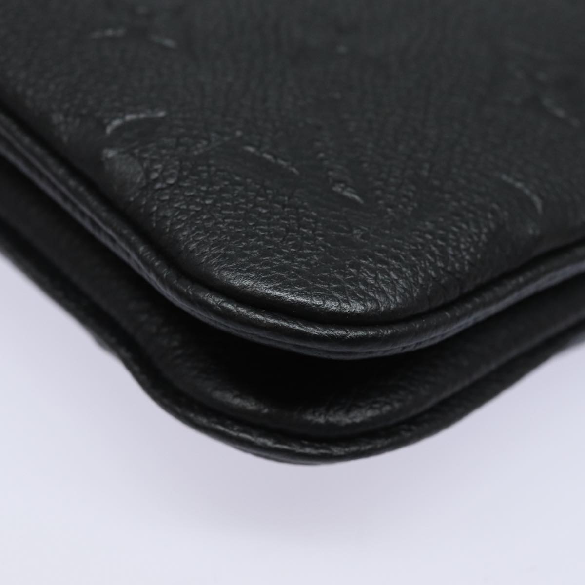 LOUIS VUITTON Monogram Empreinte Pochette Double Zip Bag M68568 LV