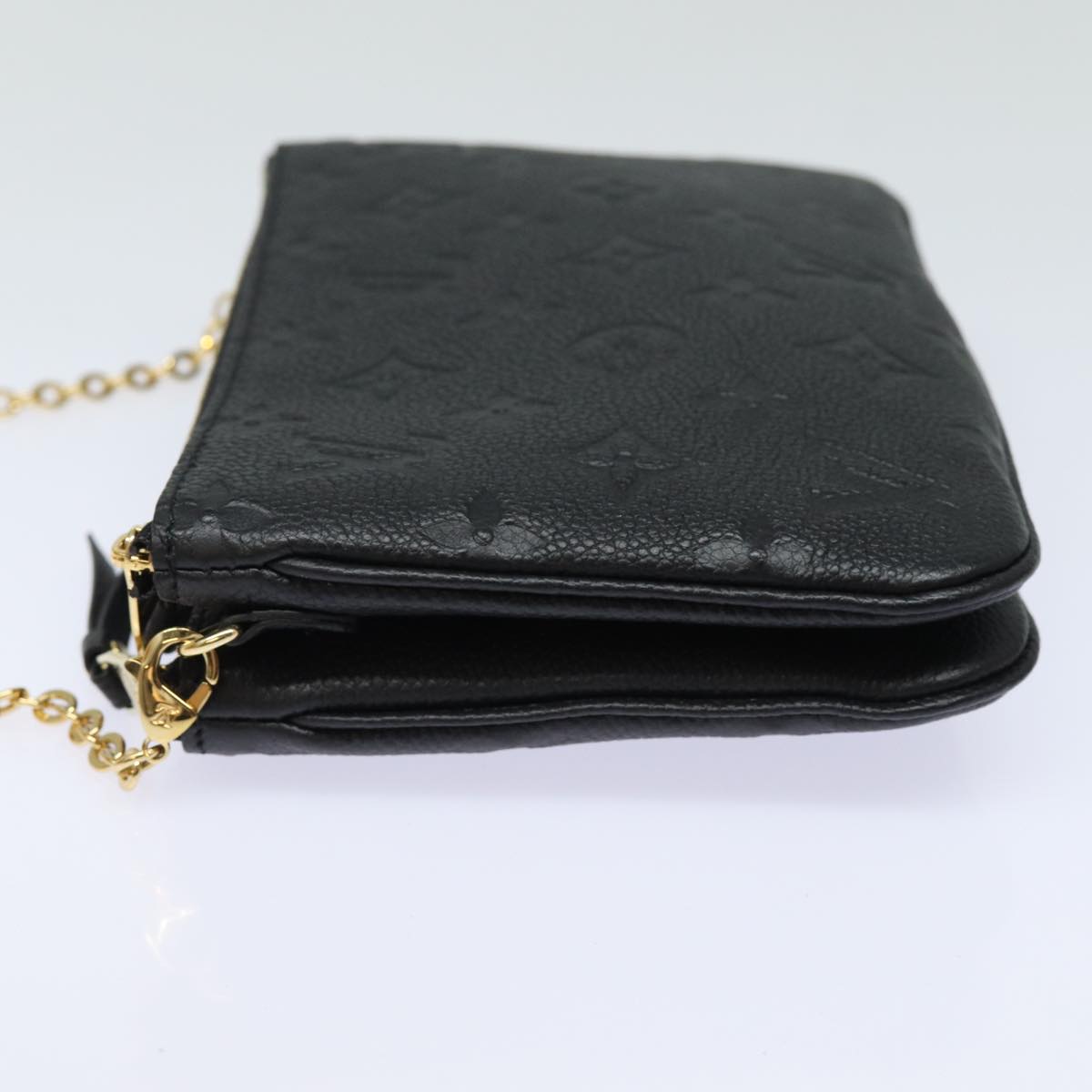 LOUIS VUITTON Monogram Empreinte Pochette Double Zip Bag M68568 LV