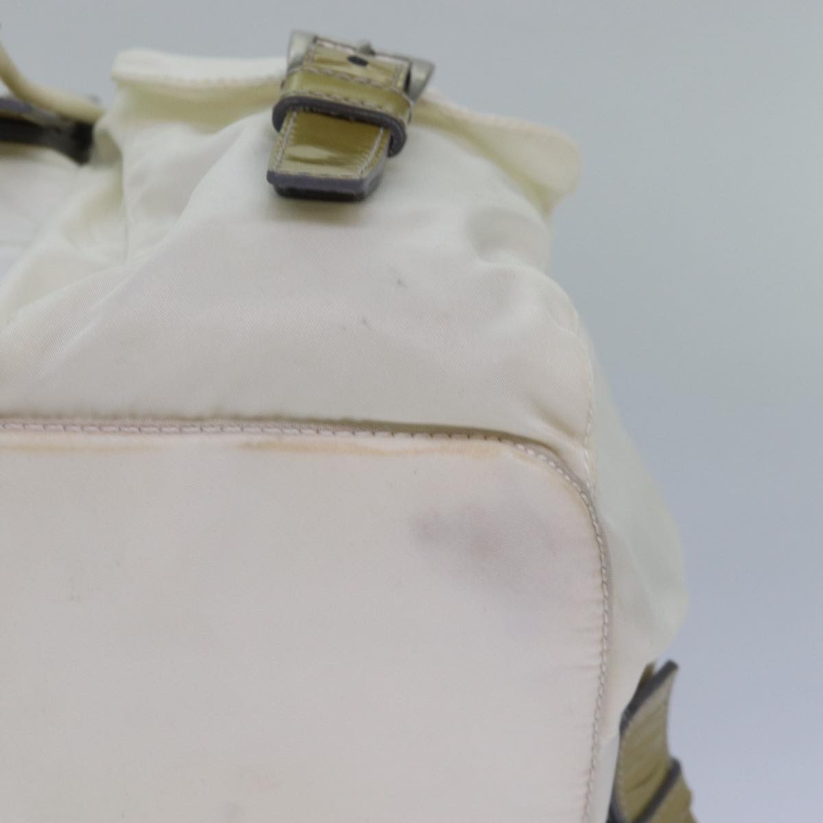 PRADA Backpack Nylon White Silver Auth 85291V | eBay display picture 1