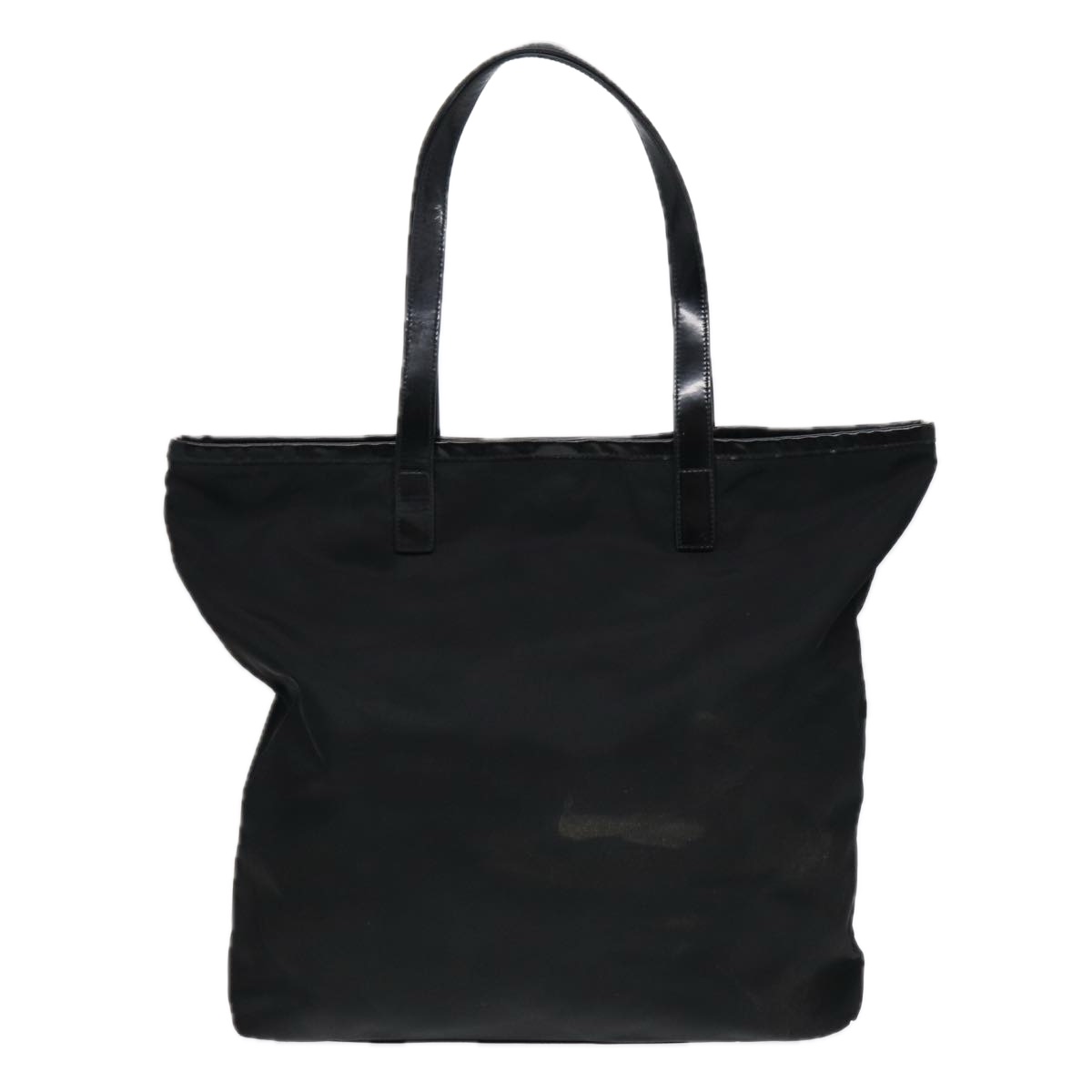 PRADA Tote Bag Nylon Black Silver Auth 86877 | eBay