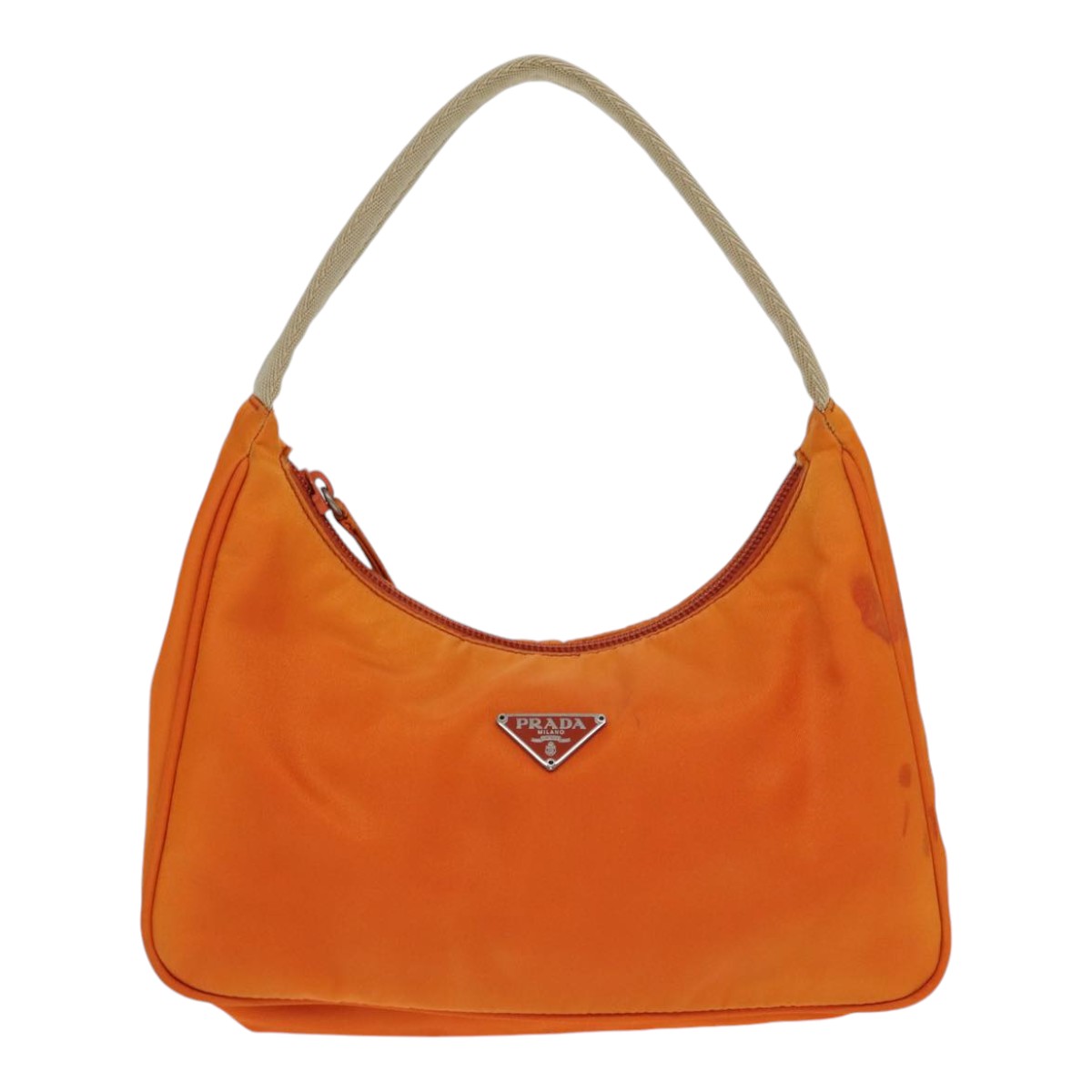 PRADA Hand Bag Nylon Orange Auth 87671 | eBay