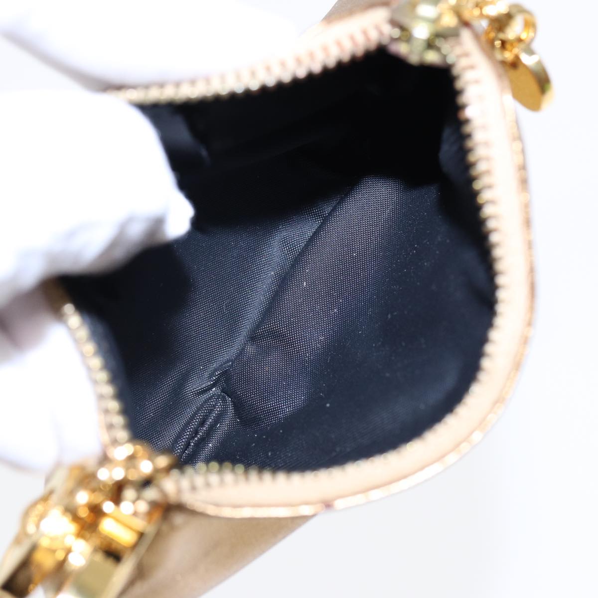 Salvatore Ferragamo Gancini Coin Purse Leather Gold Auth Salvatore Ferragamo Gancini Coin Purse Leather Gold Auth
