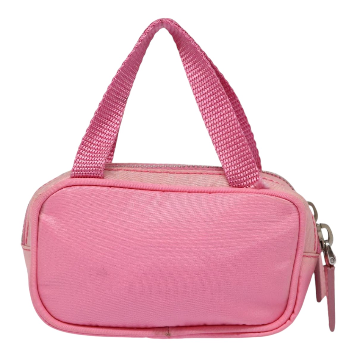 PRADA Mini Hand Bag Nylon Pink Silver Auth 88185 | eBay