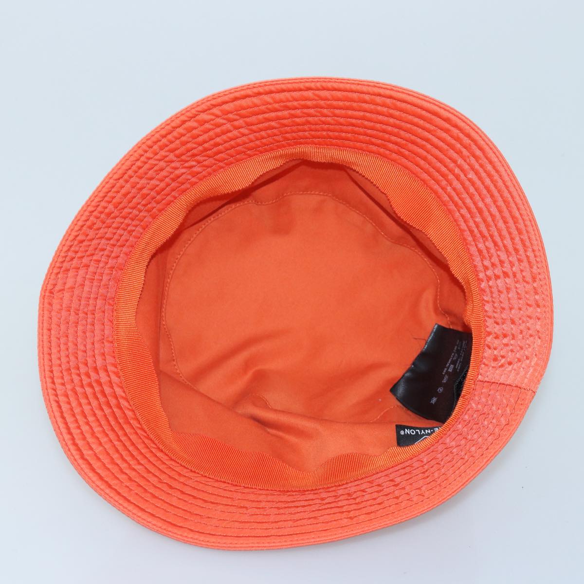 PRADA Bucket Hat Nylon L Orange Auth 88334V | eBay