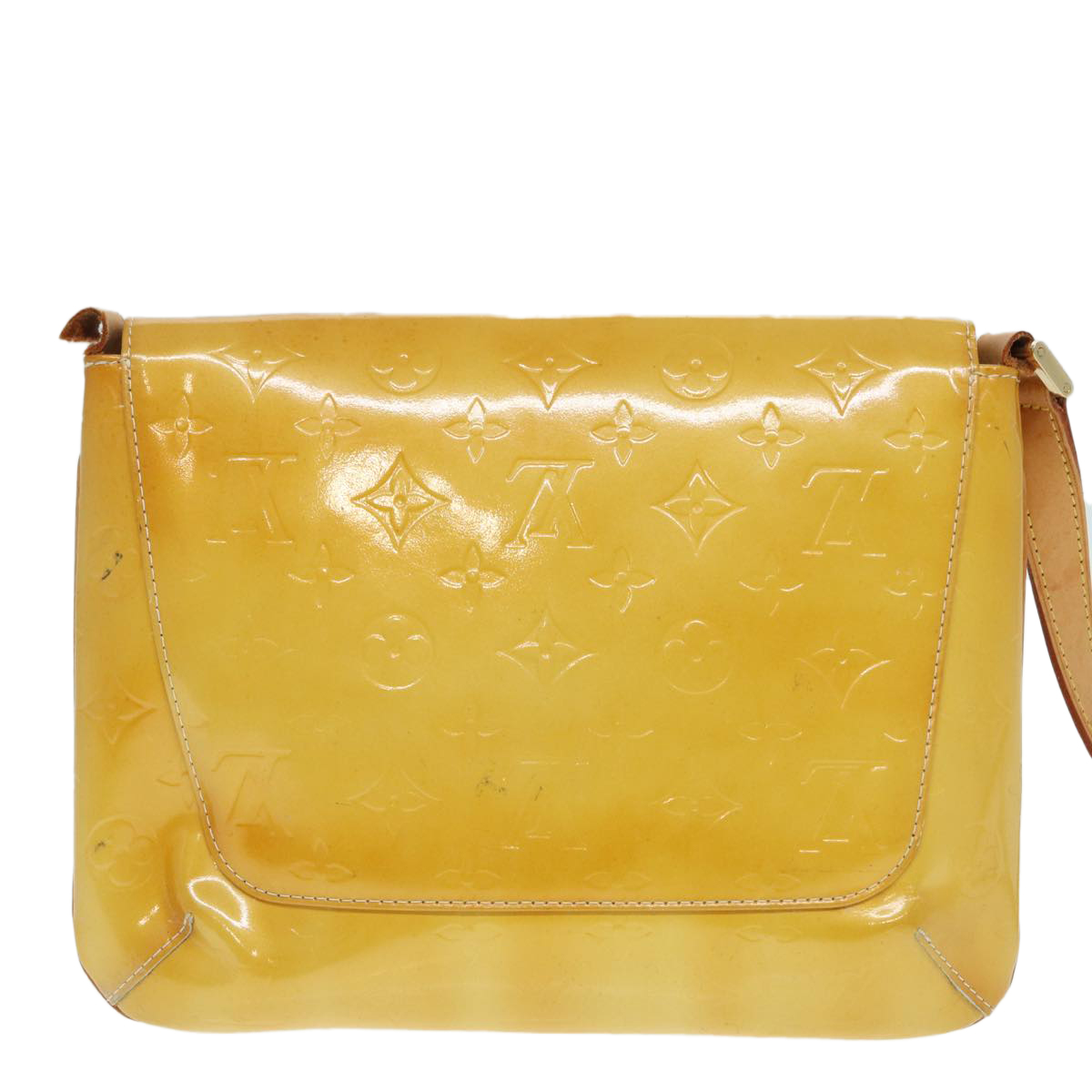 LOUIS VUITTON Monogram Vernis Thompson Street Bag Lime LOUIS VUITTON Monogram Vernis Thompson Street Bag Lime