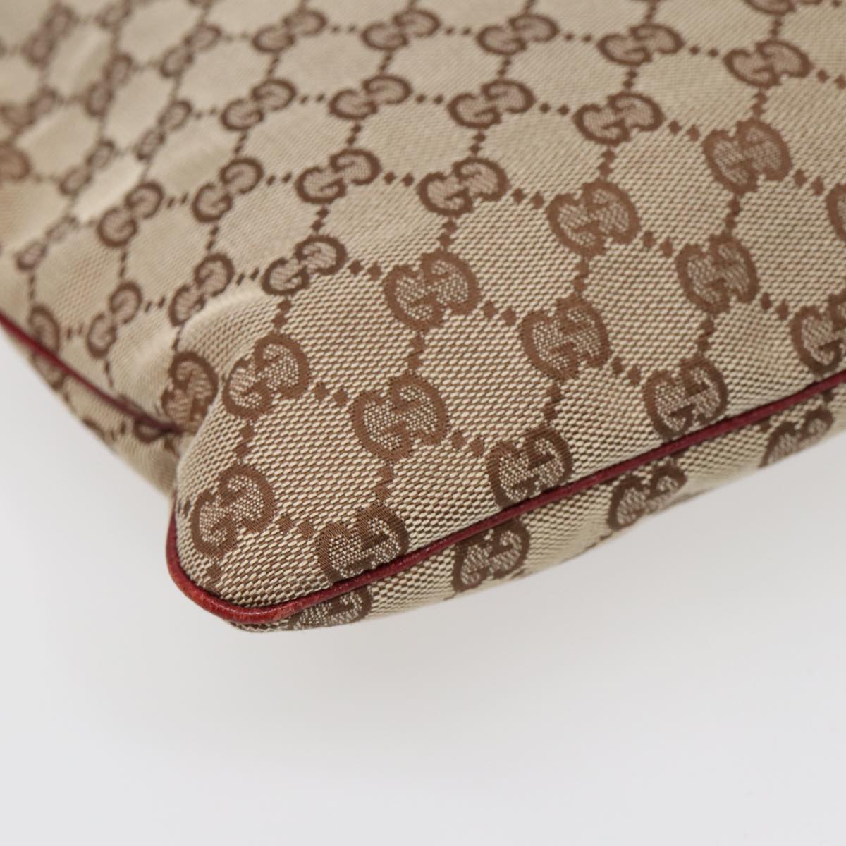 T*e様 Gucci5点セット GUCCI GG Canvas Shoulder Bag Beige Silver 113013 Auth 89137