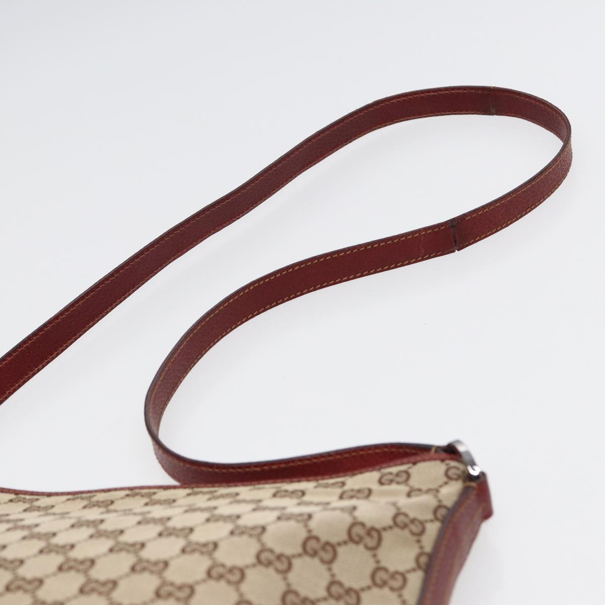 T*e様 Gucci5点セット GUCCI GG Canvas Shoulder Bag Beige Silver 113013 Auth 89137