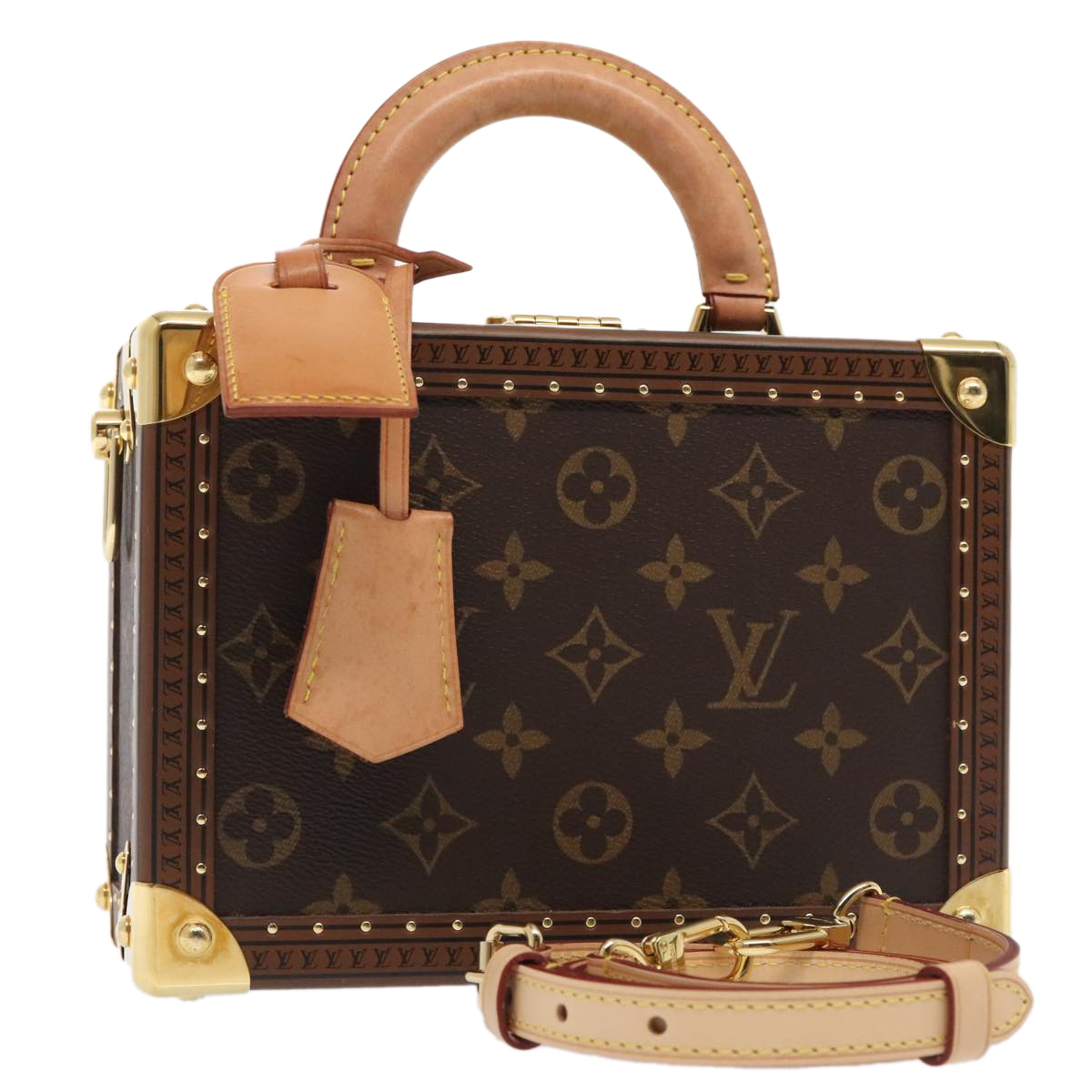 LOUIS VUITTON Monogram Petite Vallees Hand Bag 2way M20468 LV Auth