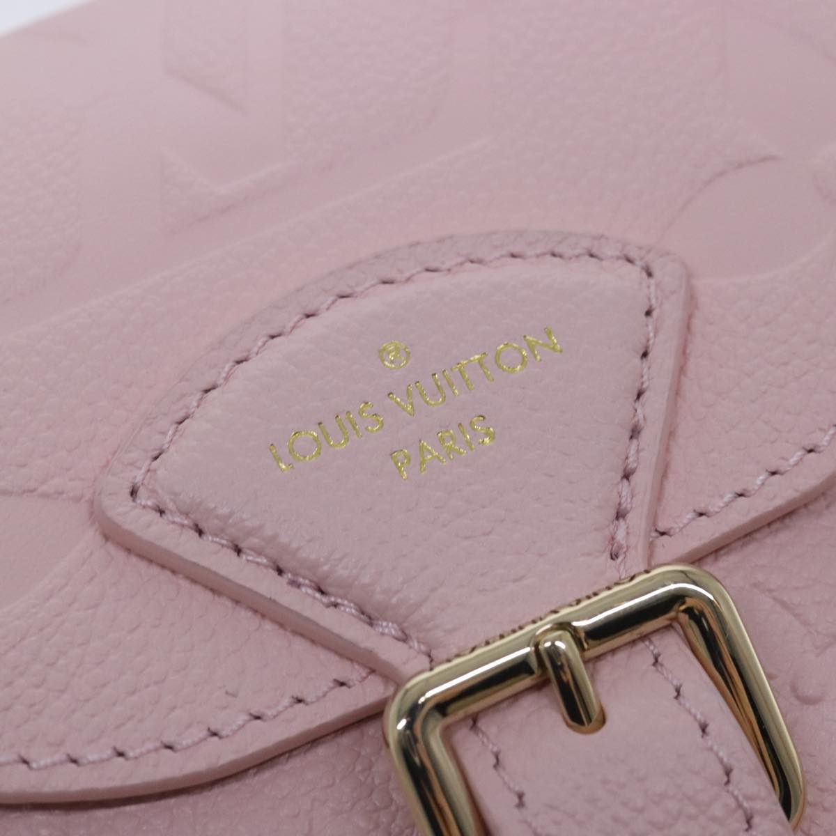 LOUIS VUITTON Monogram Empreinte Backup Backpack Pink M47074