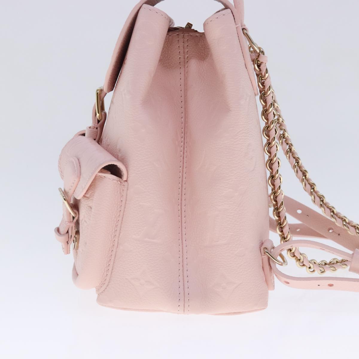 LOUIS VUITTON Monogram Empreinte Backup Backpack Pink M47074