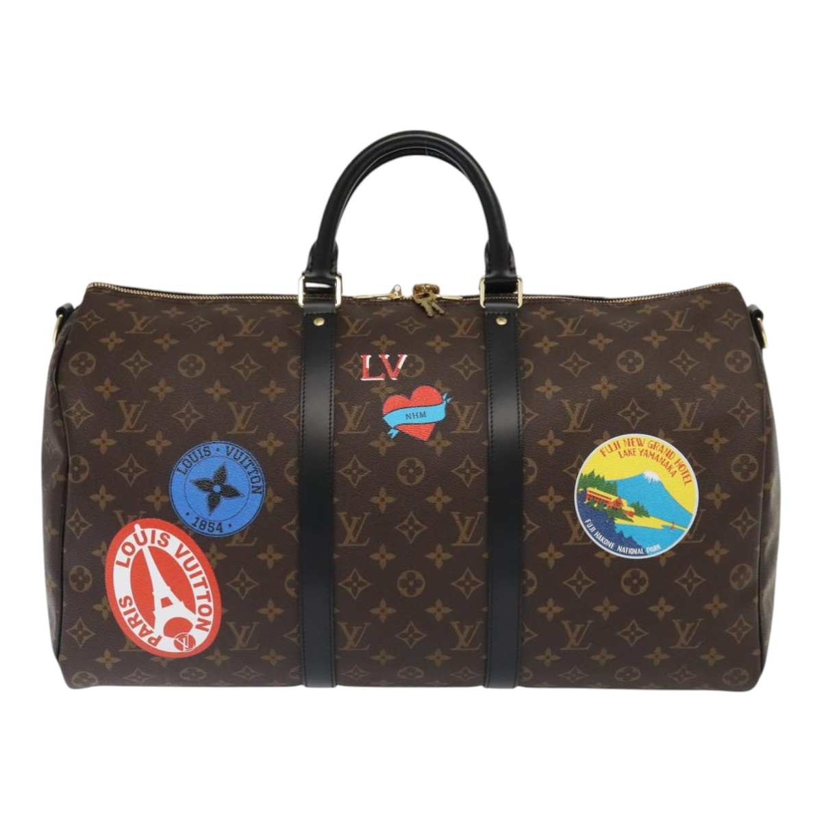 LOUIS VUITTON Monogram My LV Sticker Keepall Bandouliere 50 Bag LV