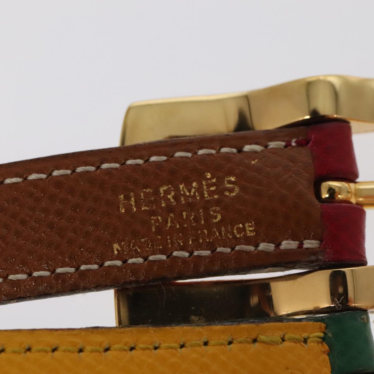 HERMES Belt Leather 28.3