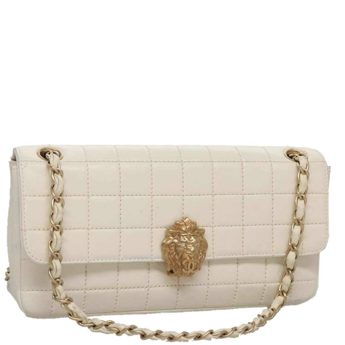 ショルダーバッグ・ポシェット × ヴィンテージ(中古) Chanel Chain Shoulder and Crossbody Bag Chanel Black/White Leather Crossbody Bag - Vintage Lux