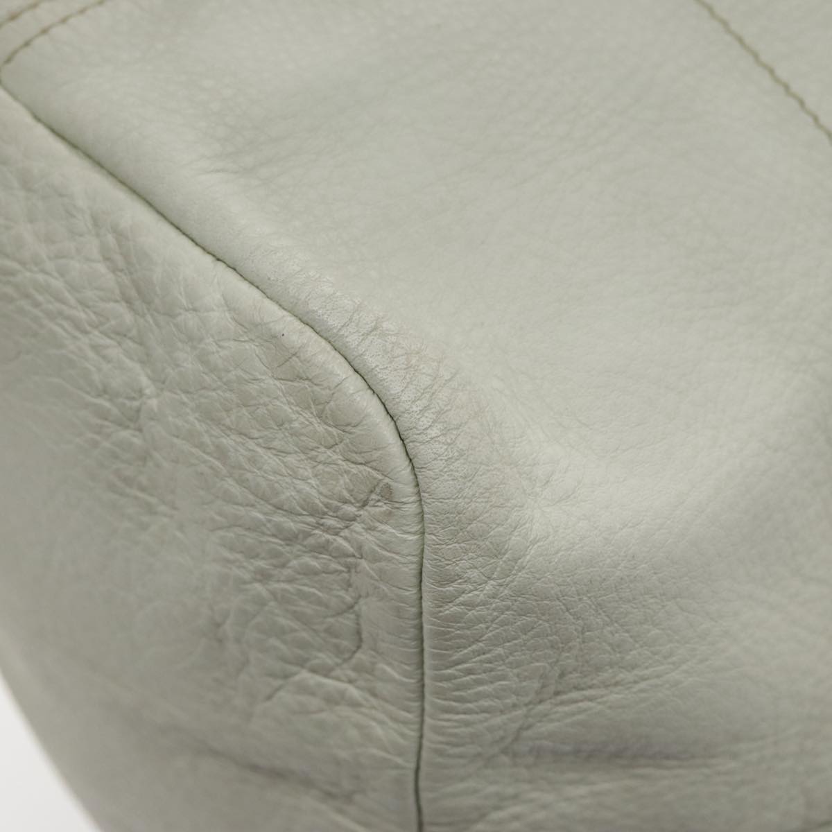 モダン♪◇Brushed Leather ミディアム バッグ◇PRADA PRADA Hand Bag Leather White Silver Auth 94774 | eBay