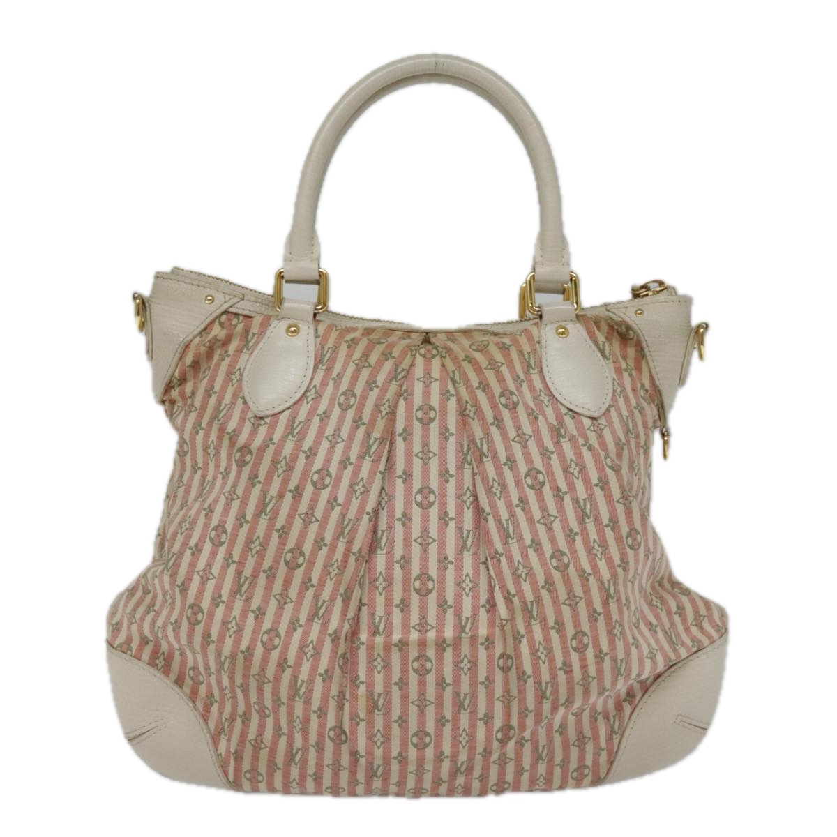 LOUIS VUITTON Mini Lin Croisette Marina PM Bag Pink White M95495 