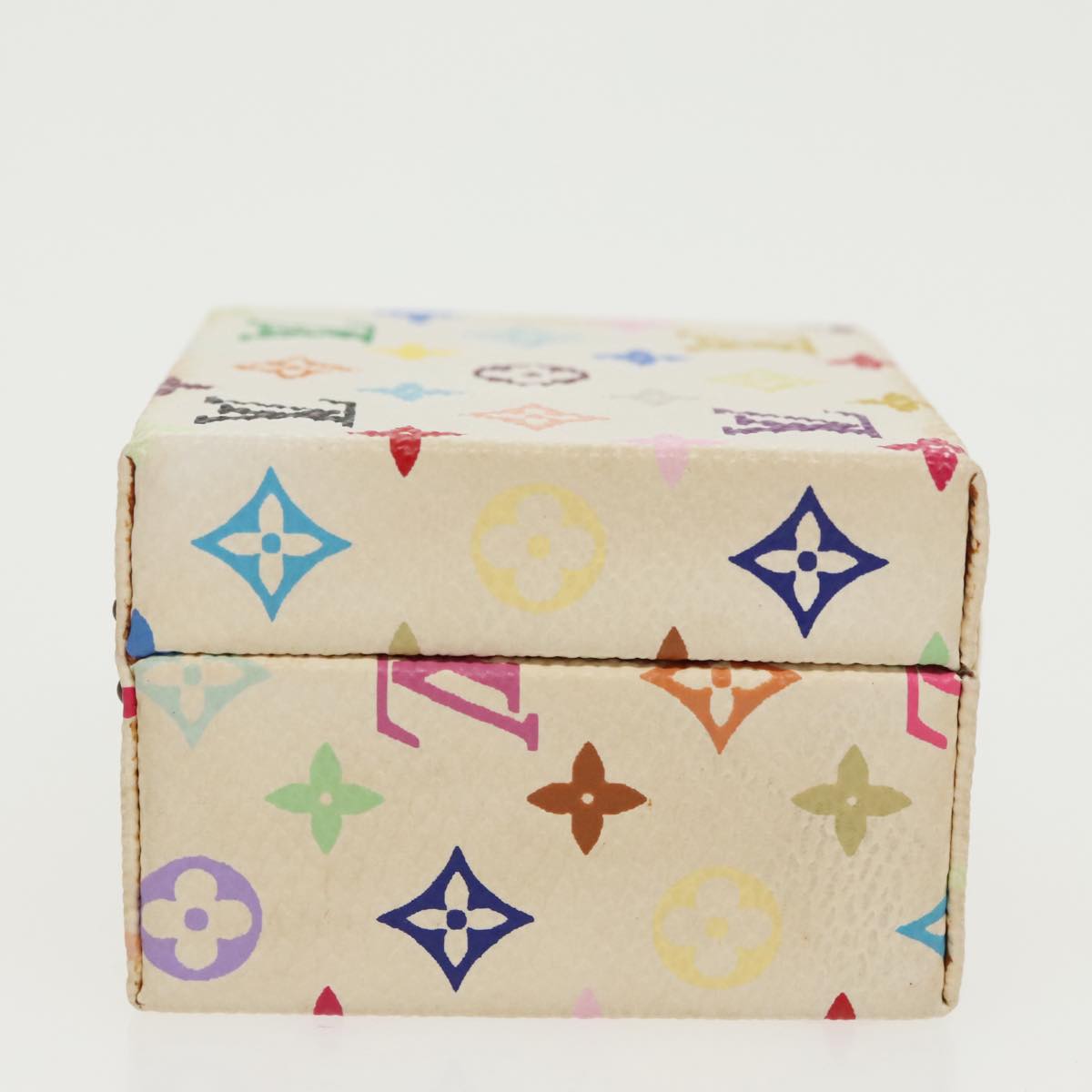 LOUIS VUITTON Monogram Multicolor Jewelry Box White LV Auth