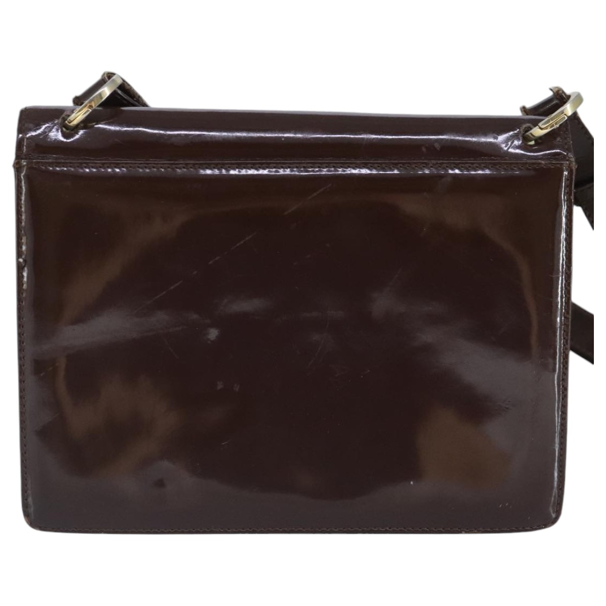 Salvatore Ferragamo Gancini Shoulder Bag Patent leather 