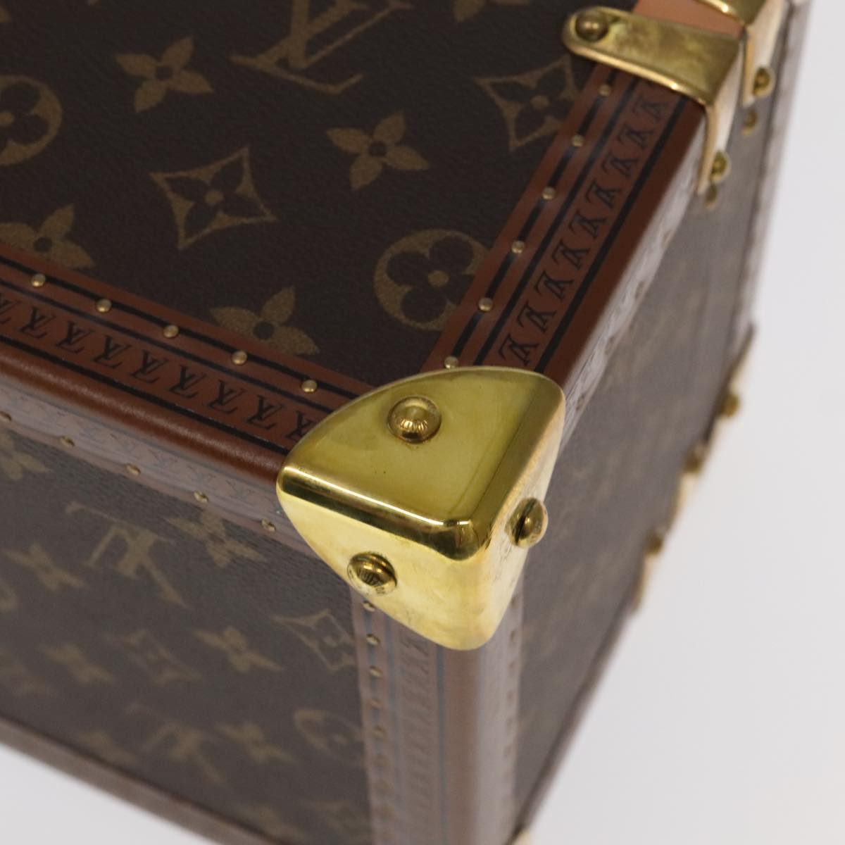 LOUIS VUITTON Monogram Accessories Jewelry Box M20209 LV Auth