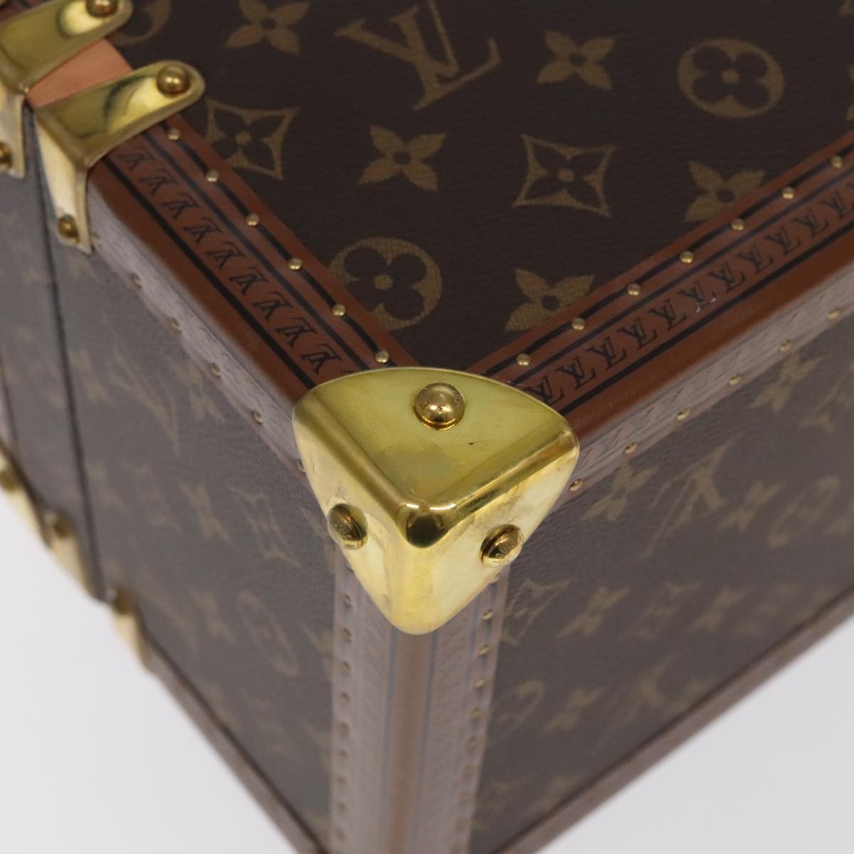 LOUIS VUITTON Monogram Accessories Jewelry Box M20209 LV Auth