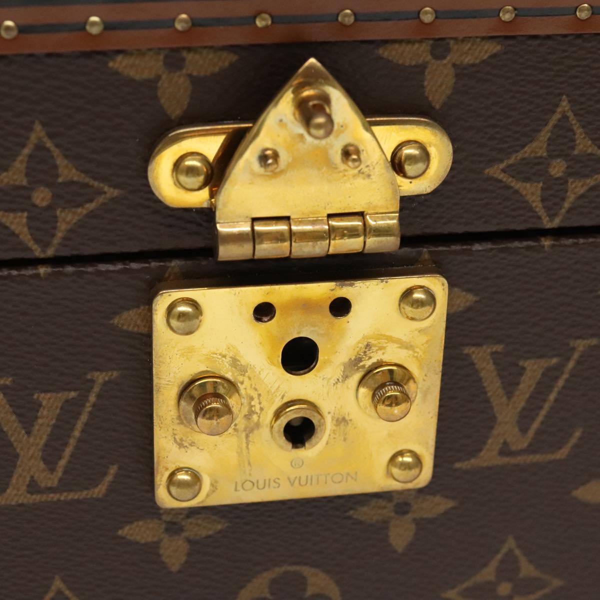 LOUIS VUITTON Monogram Accessories Jewelry Box M20209 LV Auth