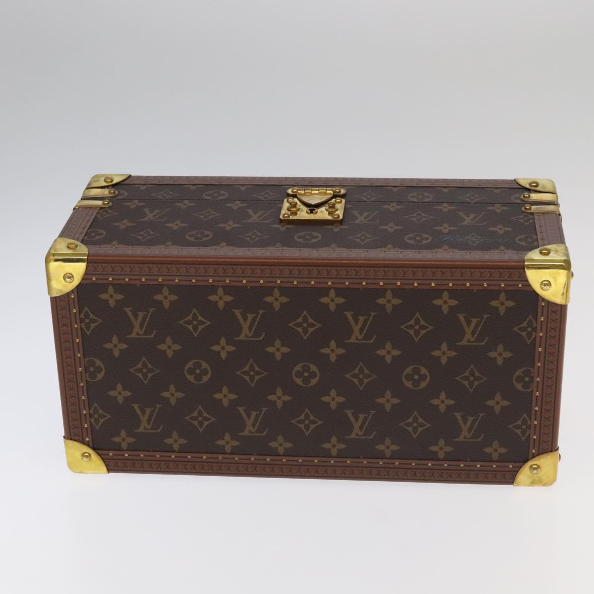 LOUIS VUITTON Monogram Accessories Jewelry Box M20209 LV Auth