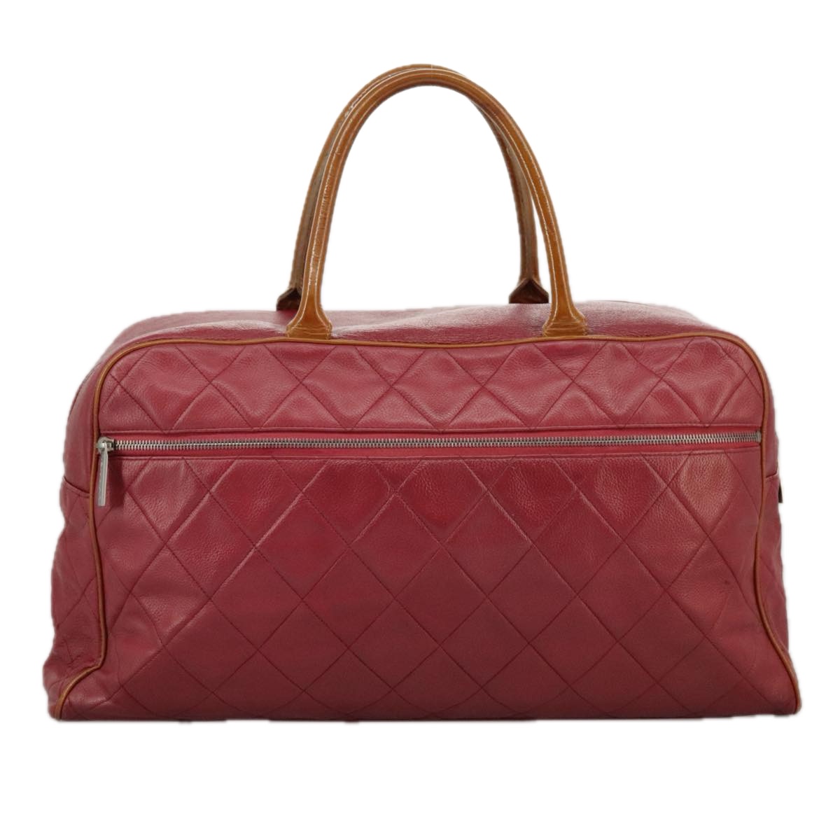 CHANEL Grained Calf Skin Backpack Grained Calf Skin Red Gold CC Auth CHANEL Urban Spirit Quilted Leather Backpack Bag Red main image 4