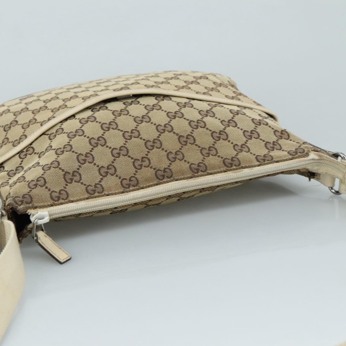 ぎゅな☺︎︎︎︎ GUCCI GG Canvas Shoulder Bag Beige 145857 Auth 97788 | eBay