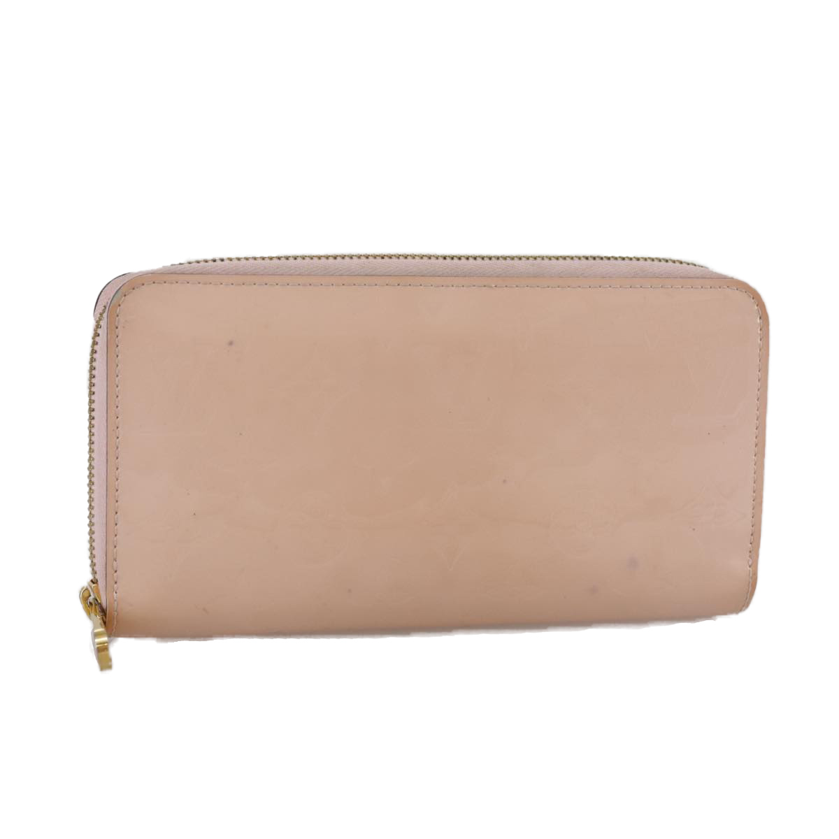 る〜か　ブラウン LOUIS VUITTON Monogram Vernis Zippy Wallet Rose Valerine M93522 LV