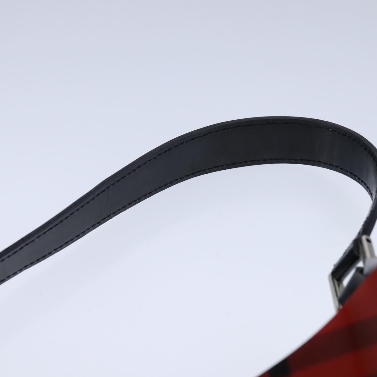 BURBERRY Nova Check Shoulder Bag Vinyl Red Auth 98185 | eBay
