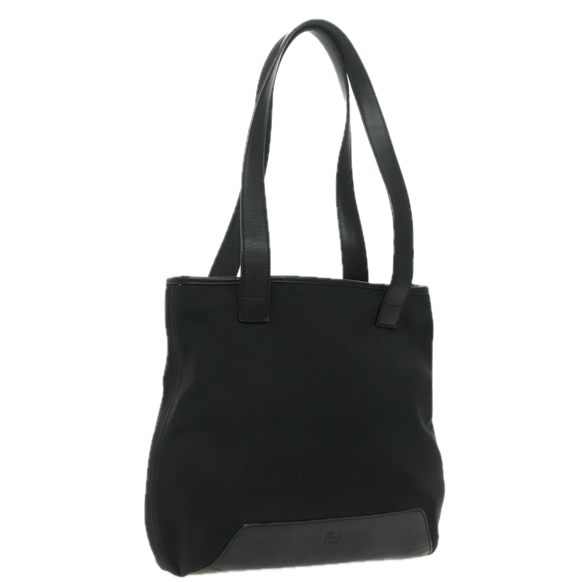 LOEWE Tote Bag Canvas Black Auth 98710 | eBay