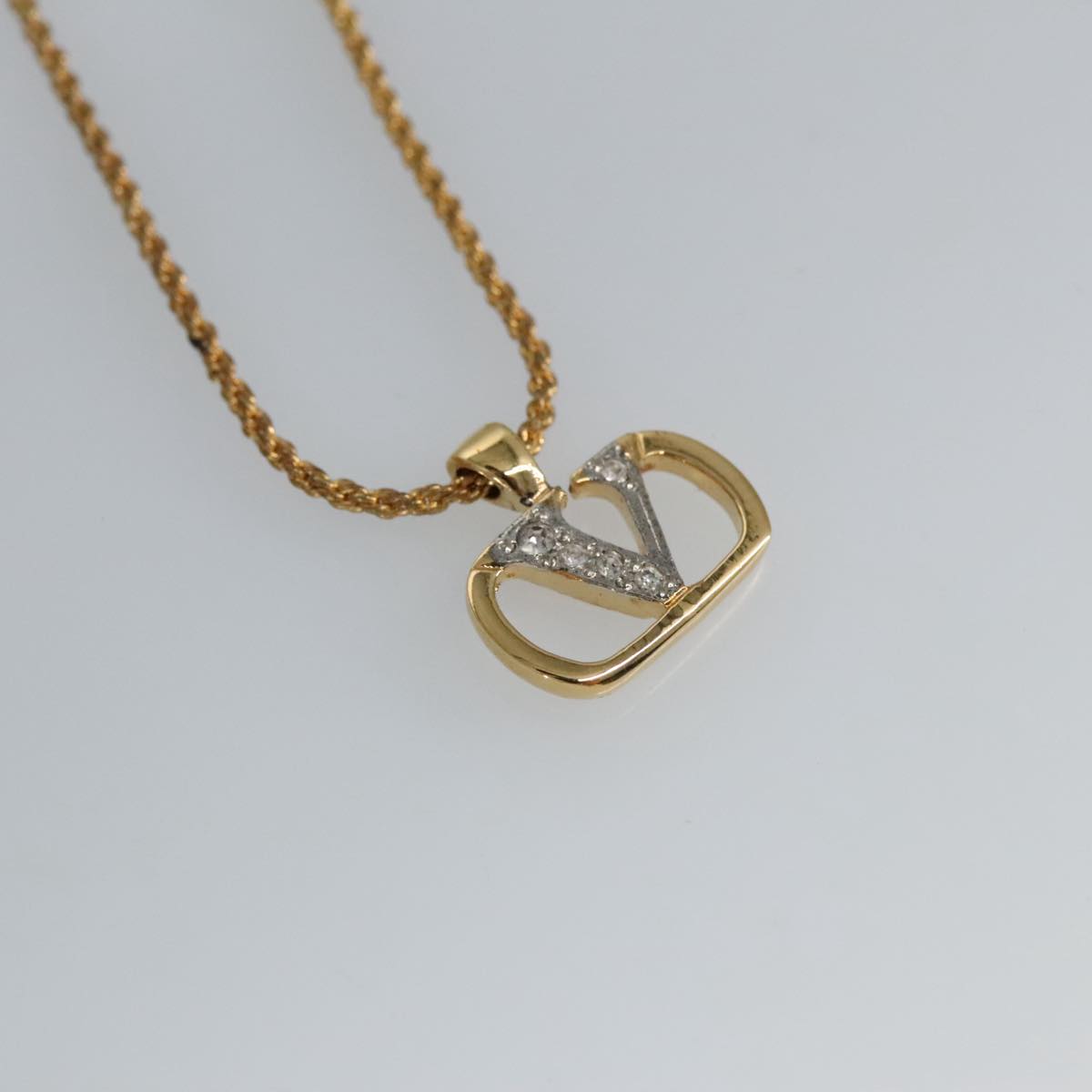 VALENTINO Necklace metal Gold Tone Auth 99444 | eBay