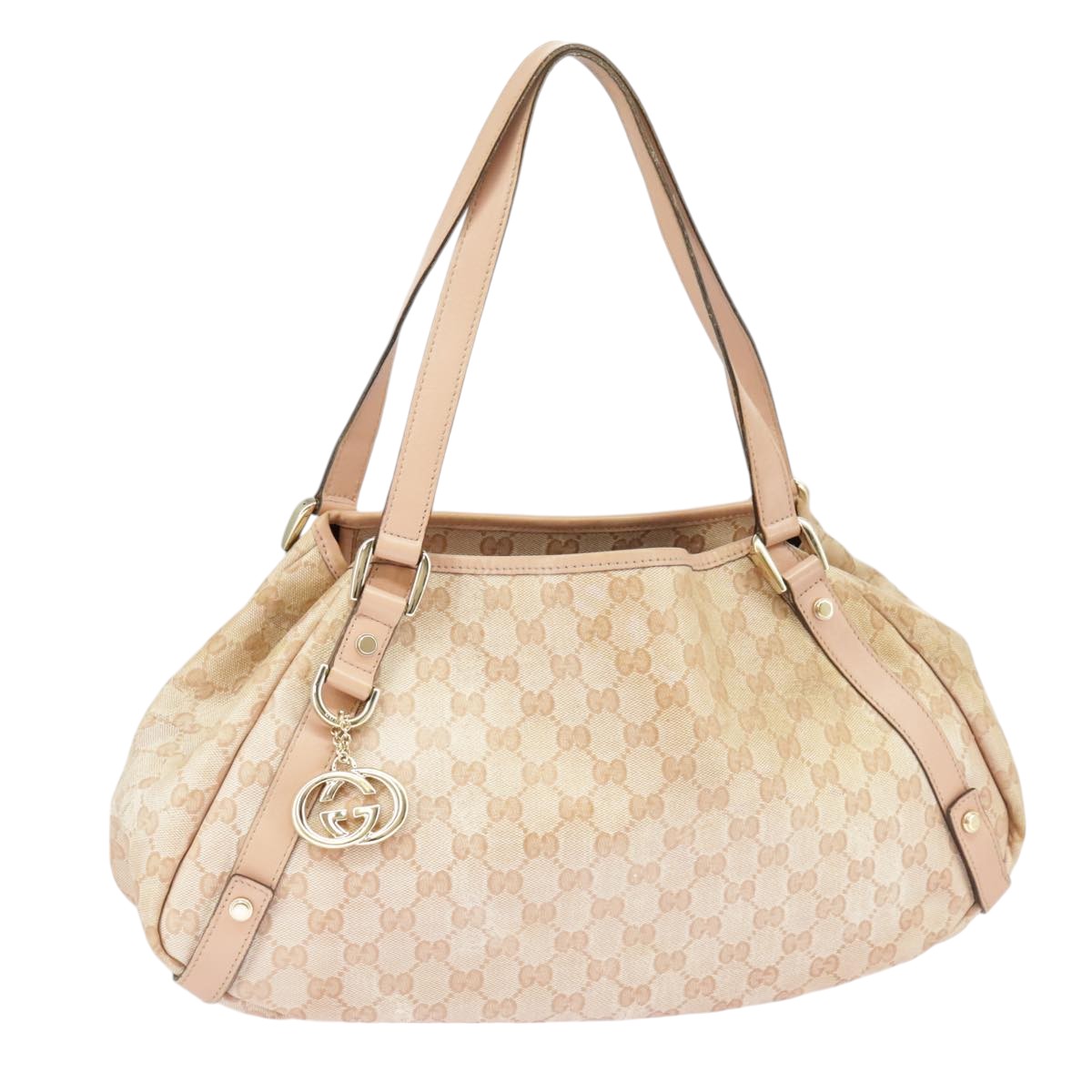 GUCCI GG crystal Tote Bag Coated Canvas Pink Auth 99911 | eBay