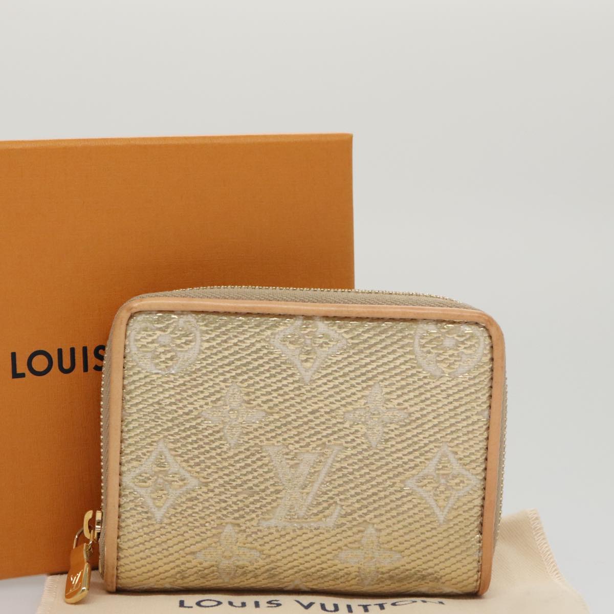 LOUIS VUITTON Monogram Laminated Jacquard Zippy Coin Purse