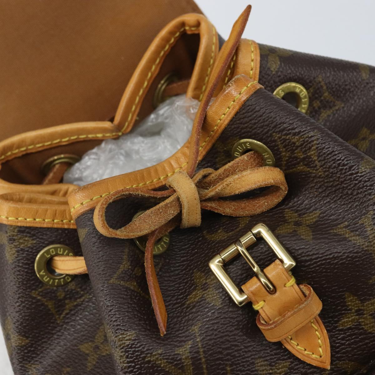 LOUIS VUITTON Monogram Montsouris PM Backpack M51137 LV Auth 
