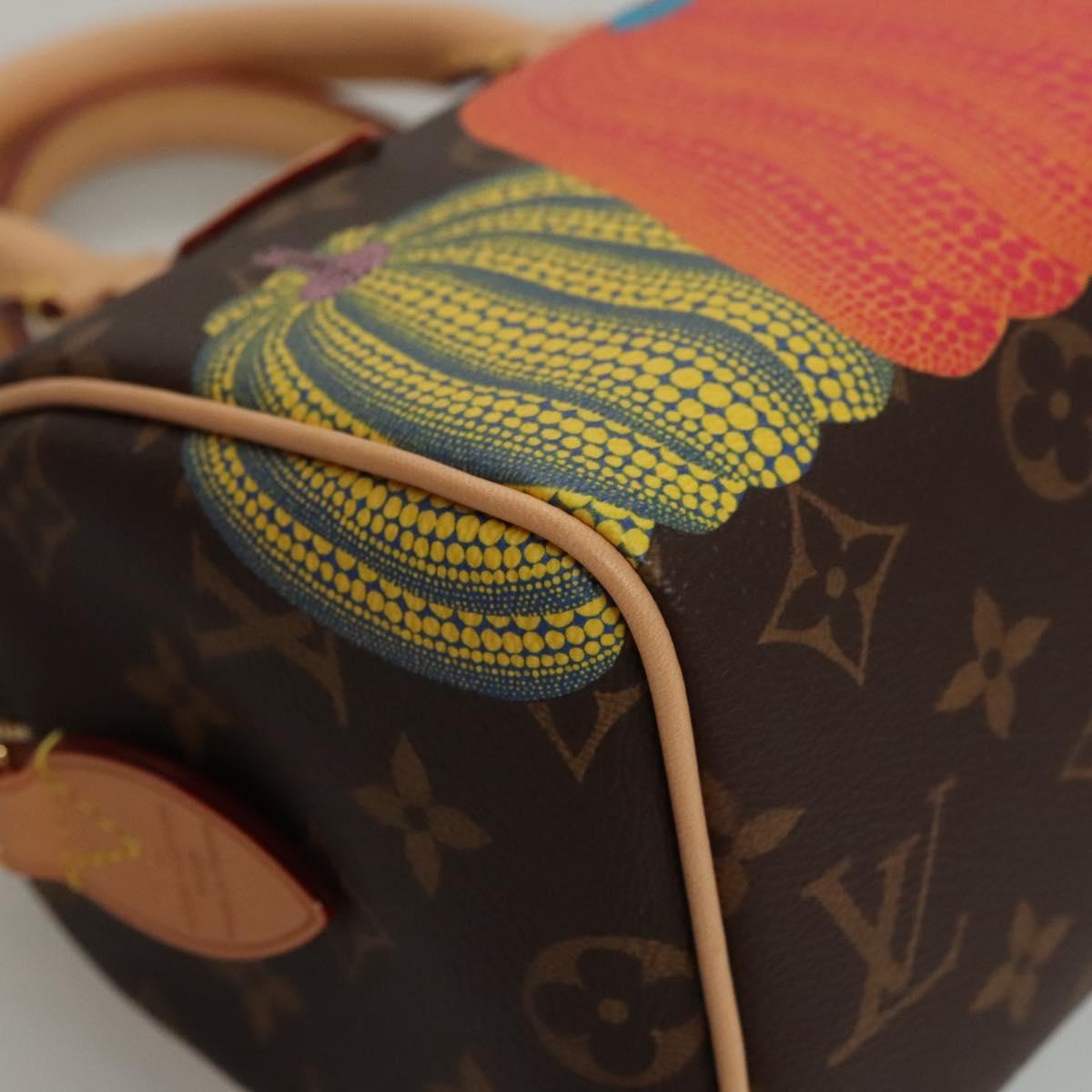 Louis Vuitton LVバーム060 LOUIS VUITTON Pumpkin Yayoi Kusama Speedy Bandouliere 20