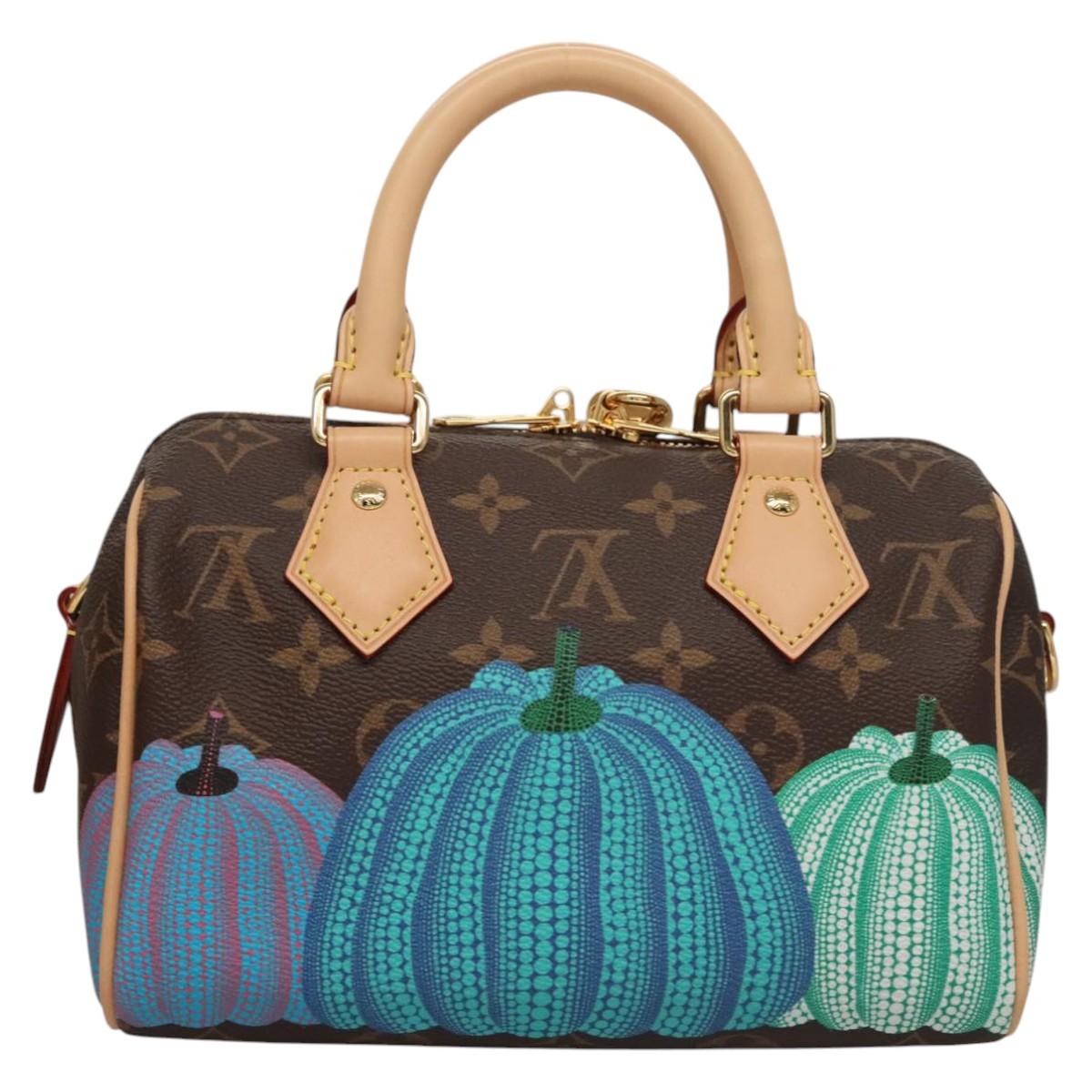 LOUIS VUITTON Pumpkin Yayoi Kusama Speedy Bandouliere 20