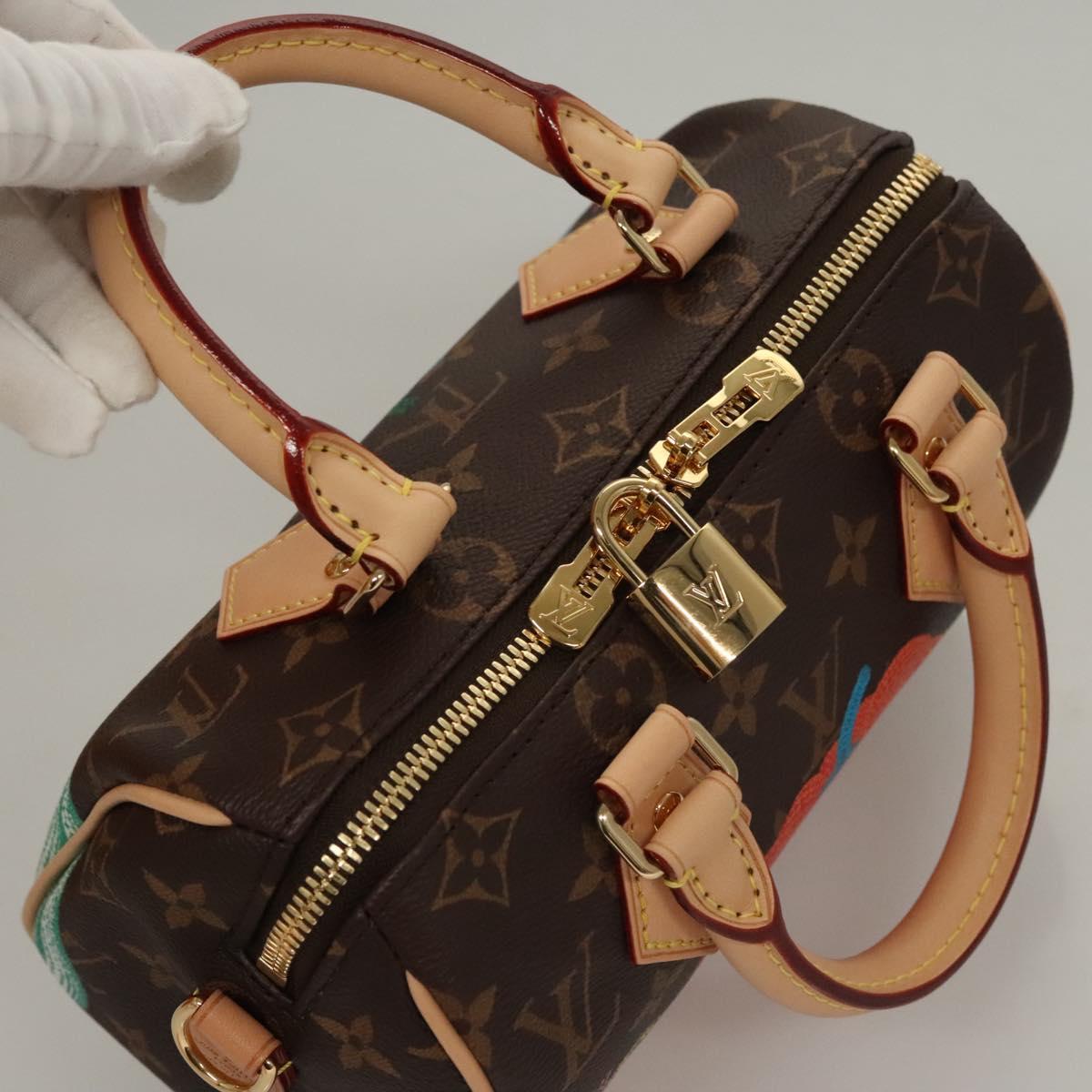 LOUIS VUITTON Pumpkin Yayoi Kusama Speedy Bandouliere 20
